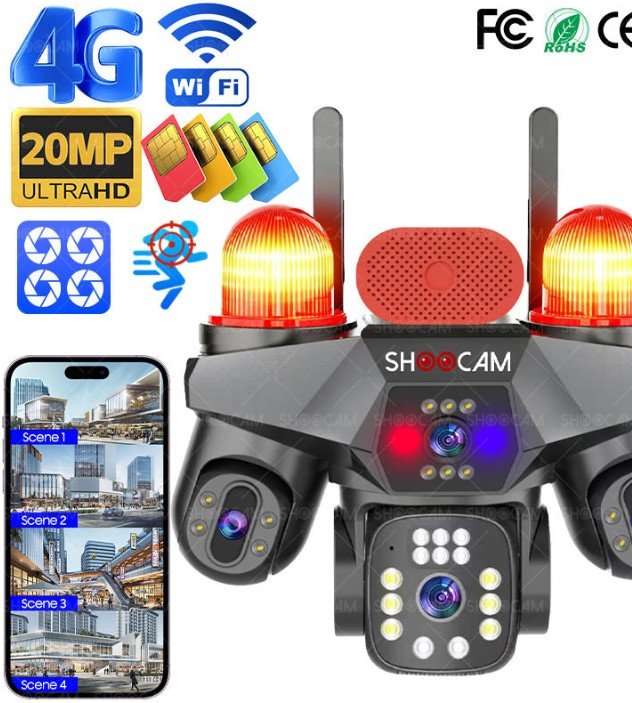 20MP 4G Network Solar Security Camera