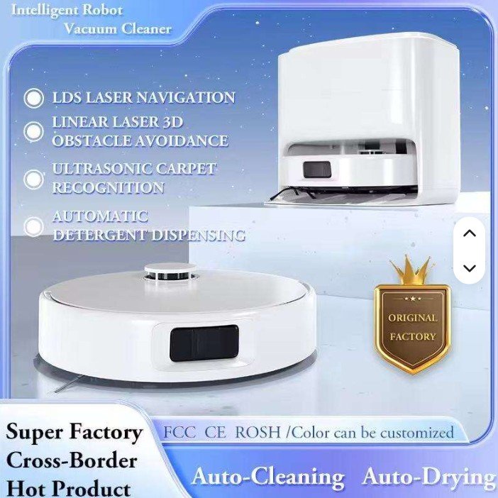 8-in-1 AI Lidar Robot Vacuum with Sonic Mopping